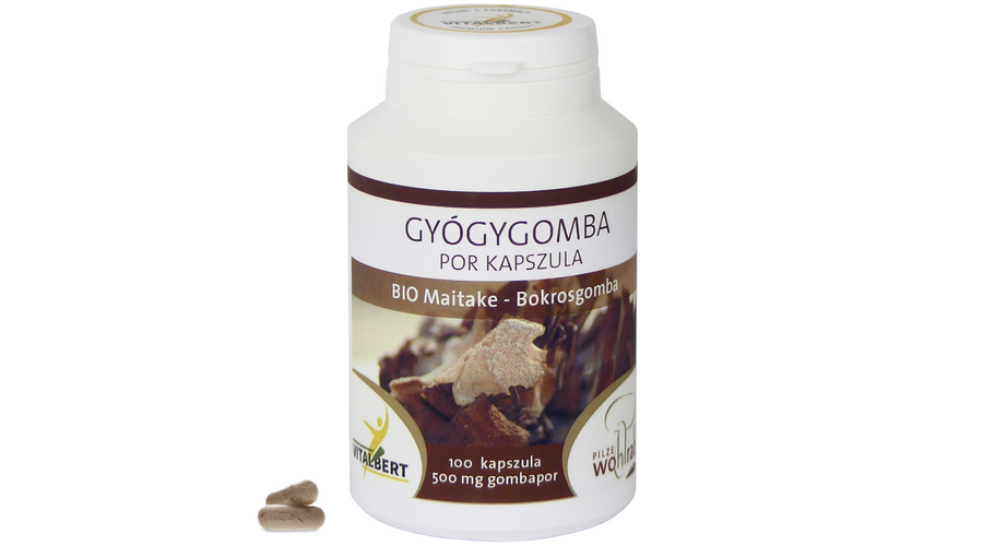 BokrosgombaMaitake BIO gyógygomba por kapszula 100 db, 620 mg Pilze